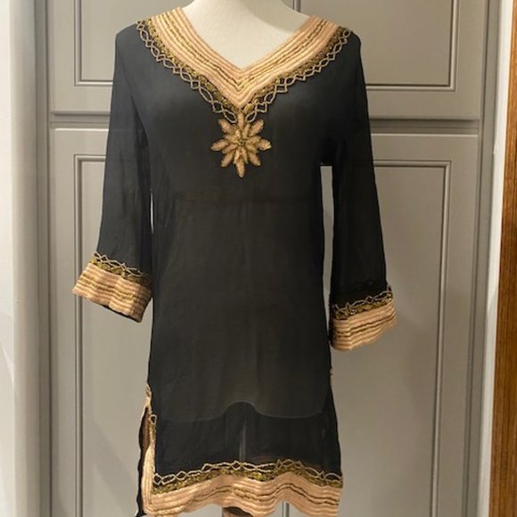 Lisa Curran Tunic Coverup Silk - Picture 1 of 14